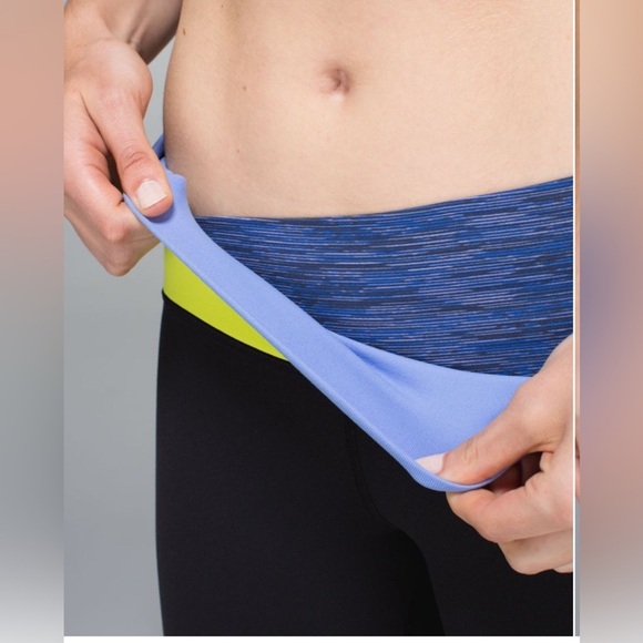 Lululemon Black Astro Pants Wide Flare Leg Full-On Luon Yoga Antidote / Lullaby - Picture 4 of 16